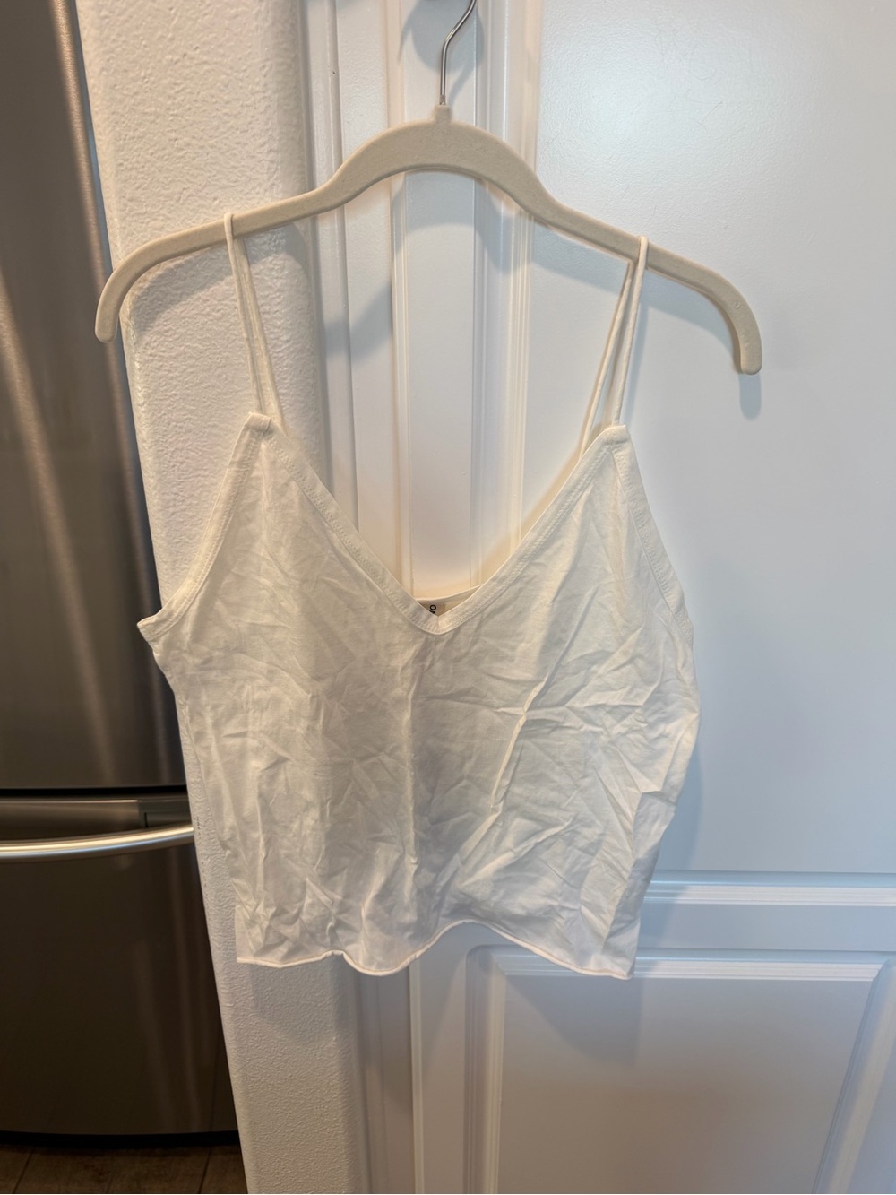 One Teaspoon White V-Neck Spaghetti Strap Camisole
